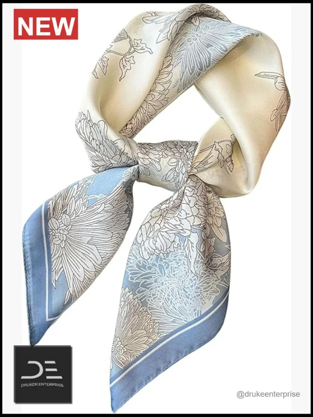 Satin Square Scarf Head Wrap Neck Scarf Bandana 27.5